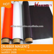 flexible magnetic rubber roll with colourful PVC